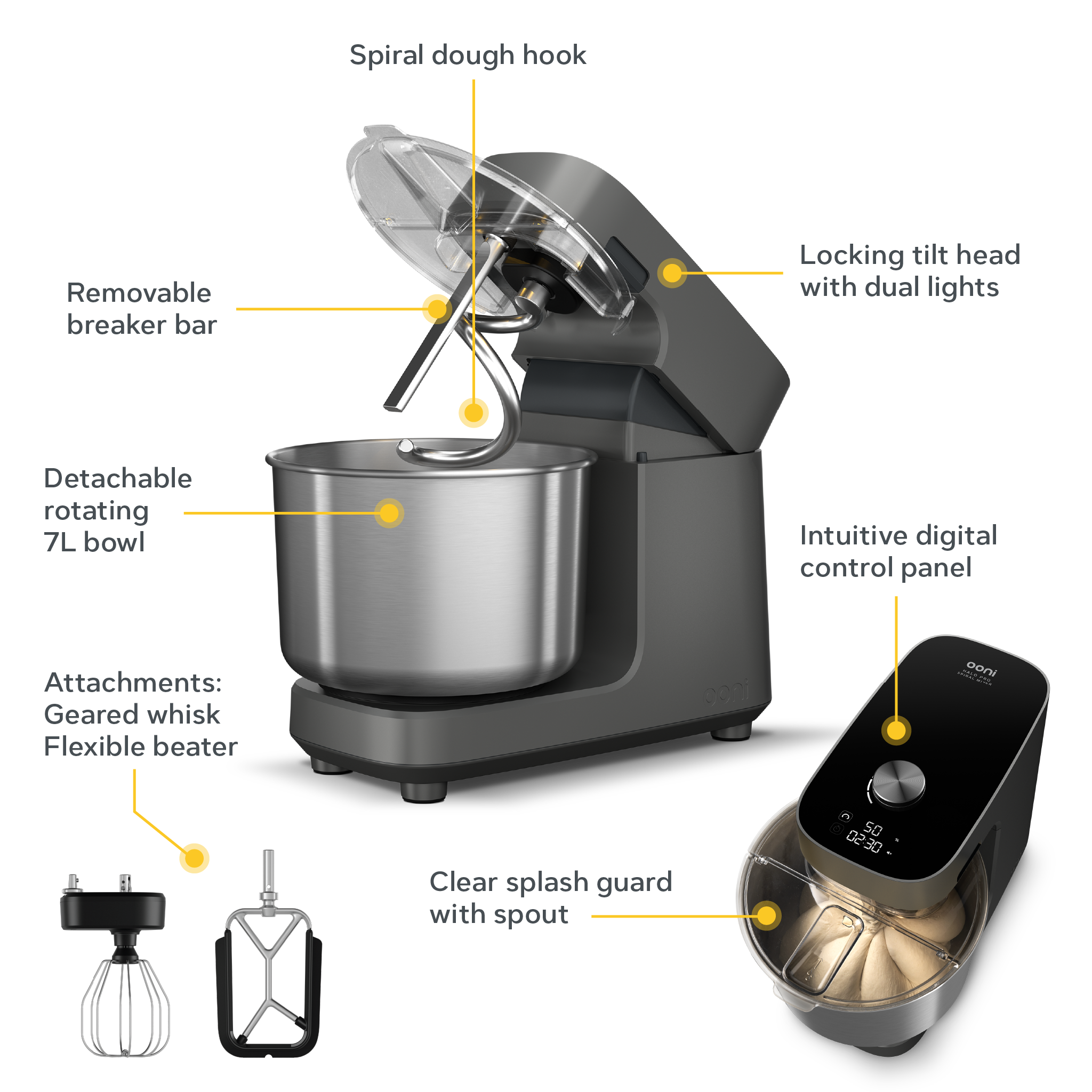 Ooni Halo Pro Spiral Mixer